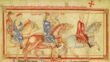 Becket bids farewell to the pope becket leaves c 1220 1240 f 1v bl loan ms becket bids farewell to the pope becket leaves c 1220 1240 f 1v bl loan ms